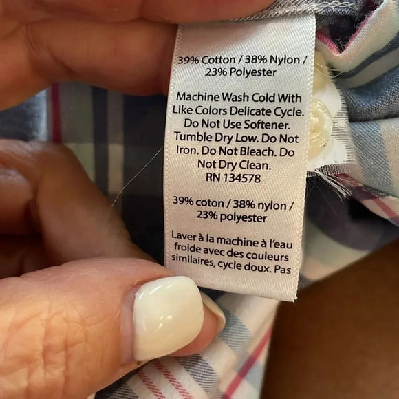 Vineyard Vines Performance Classic Fit Tucker shirt Light Blue plaid Men’s L - Picture 9 of 10